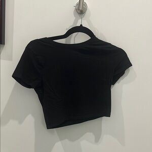 Classic Black Women's Crop Top